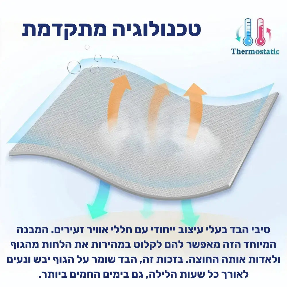 קלאוד קומפורט קול סאמר - שמיכת קיץ קלה עם בד נושם ומקרר