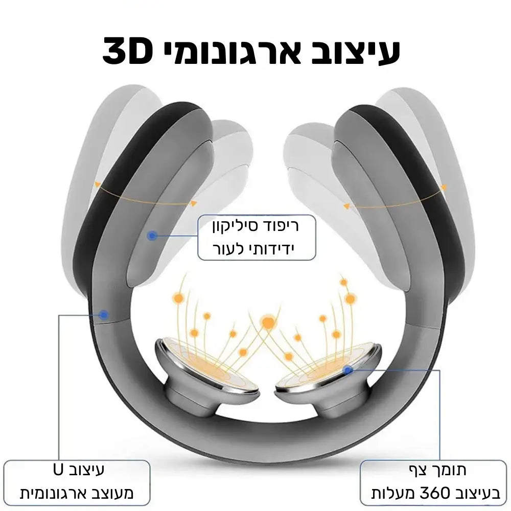 קלאוד קומפורט נק-רליף - מסאז’ר צוואר מהפכני להקלה על כאבים והרגעה