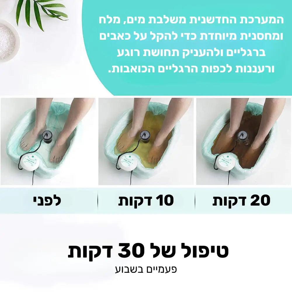 קלאוד קומפורט פוט דלוקס פרו - מערכת ספא מתקדמת לרגליים להקלה על כאבים ונפיחות