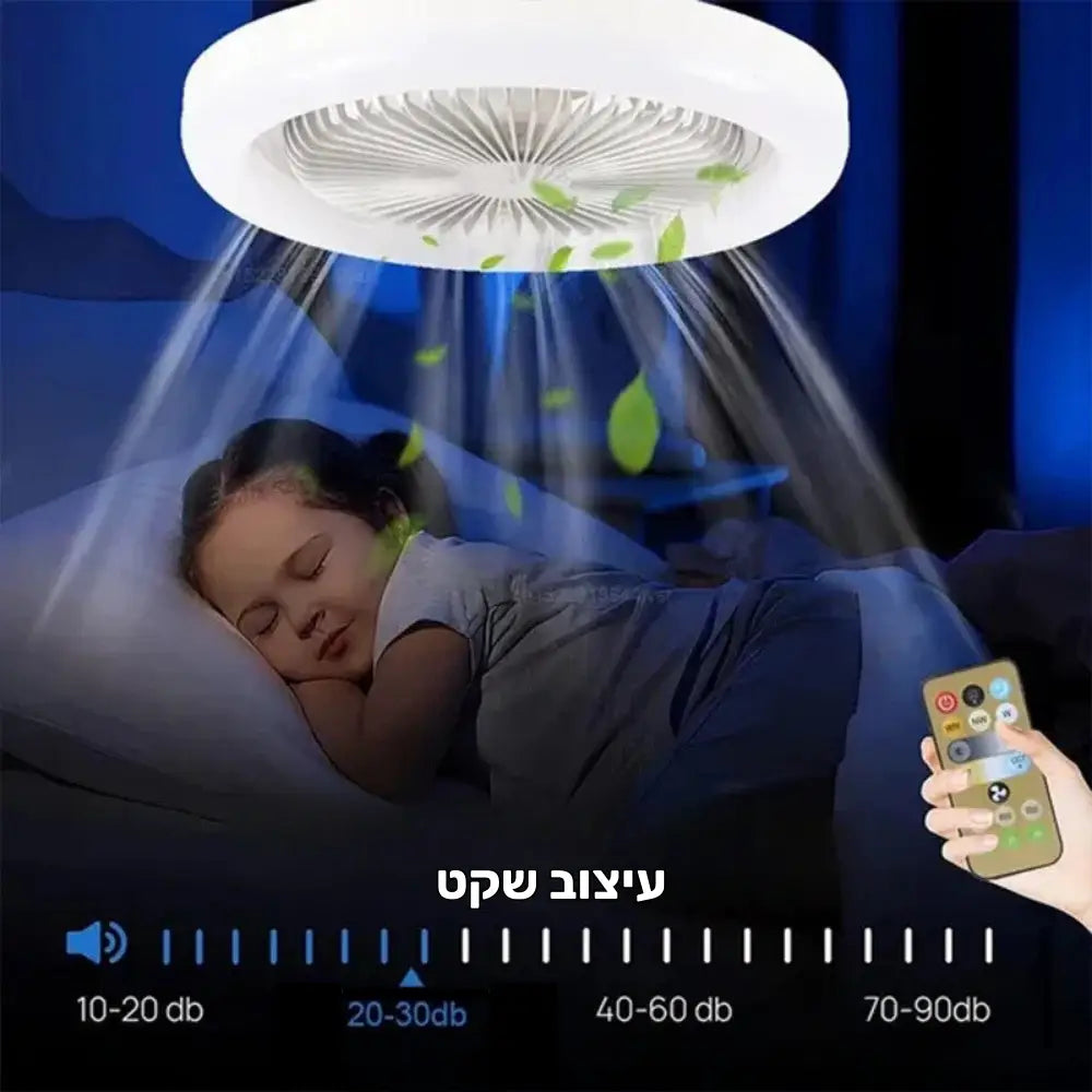 קלאוד קומפורט סמארט - מאוורר תקרה חכם עם תאורה משולבת