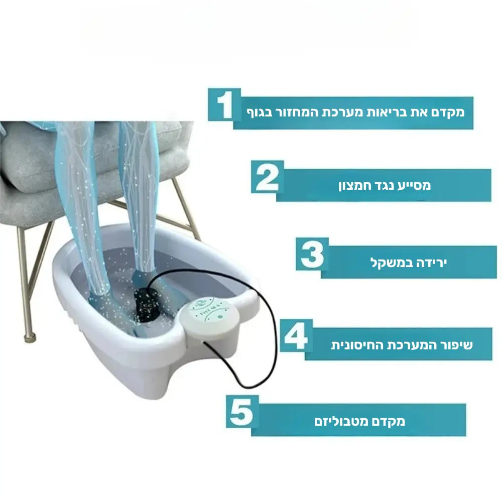 קלאוד קומפורט פוט דלוקס פרו - מערכת ספא מתקדמת לרגליים להקלה על כאבים ונפיחות