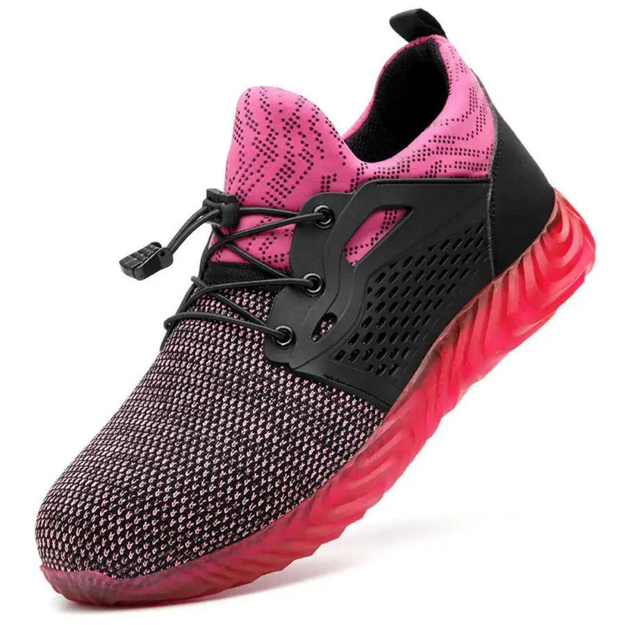 קלאוד קומפורט סייפטי גארד - נעלי בטיחות אורטופדיות המשלבות נוחות ובטיחות - ורוד / 36