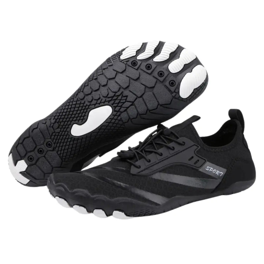 קלאוד קומפורט פרו סופורט - נעלי יחפנים להקלה בכאבים וחיזוק הרגליים - שחור / 35