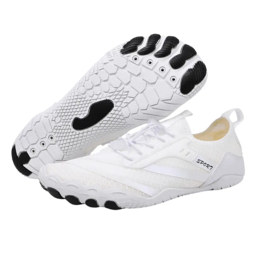 קלאוד קומפורט פרו סופורט - נעלי יחפנים להקלה בכאבים וחיזוק הרגליים - לבן / 35